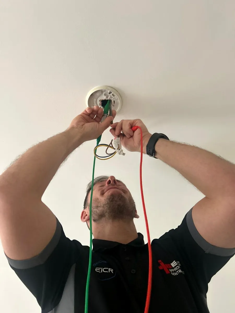 Testing a smoke alarm