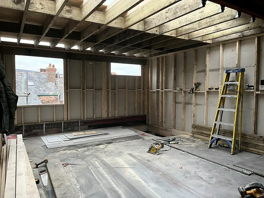 The dormer loft taking shape, Norman Road
