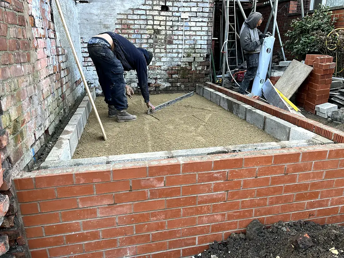Our team on the extension, Norman Road