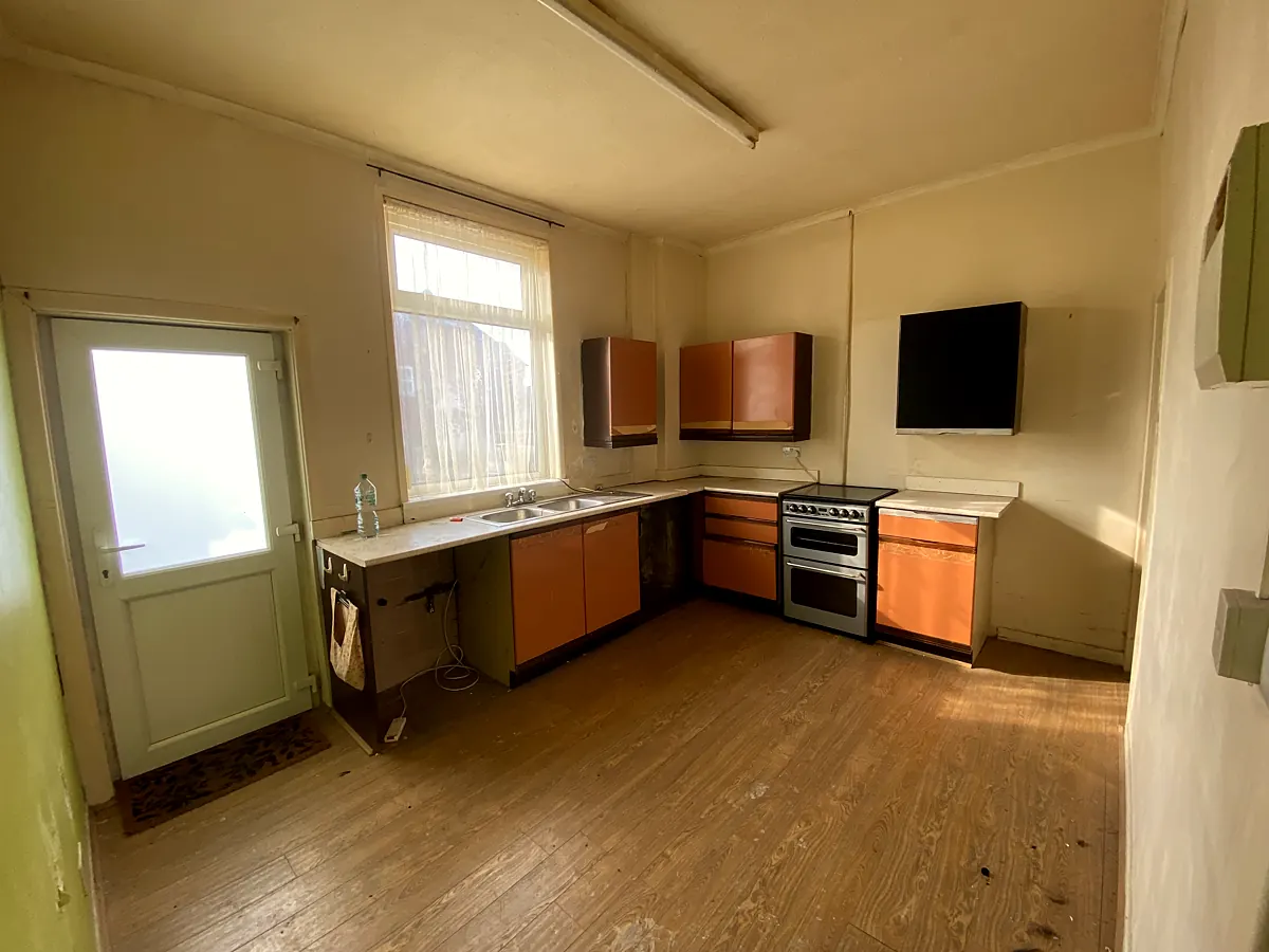 Dukinfield Road kitchen and lounge before