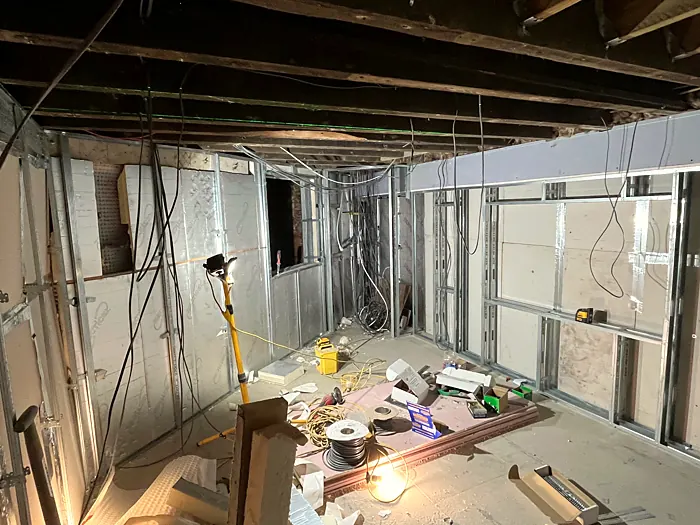 Henrietta Street working area before