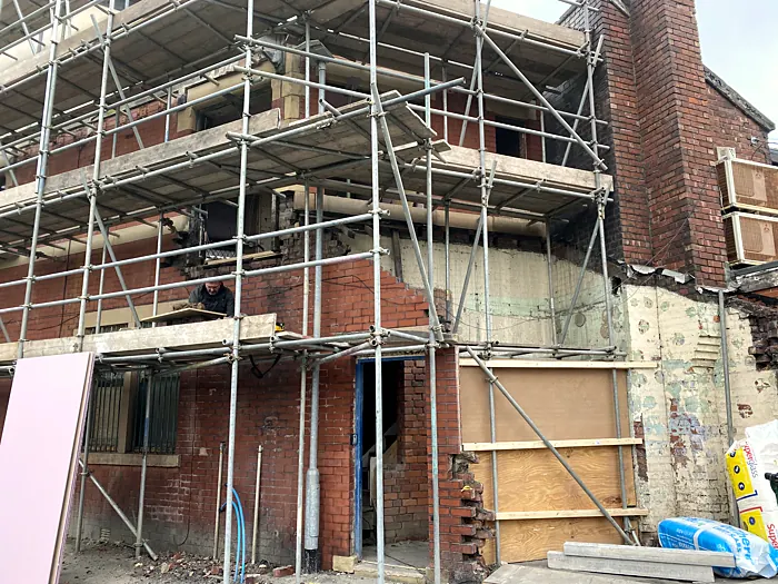 Urban Lofts Two Bed during the works